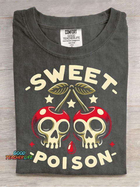 Sweet Poison Decorative Pattern T-shirt