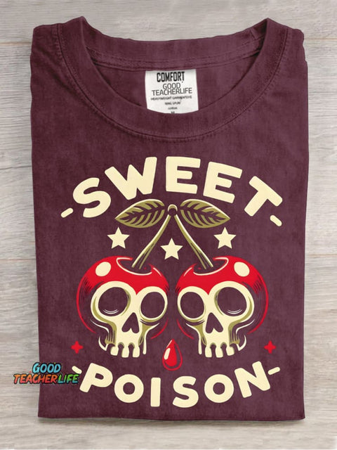 Sweet Poison Decorative Pattern T-shirt