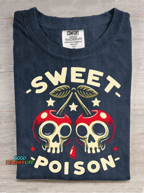 Sweet Poison Decorative Pattern T-shirt
