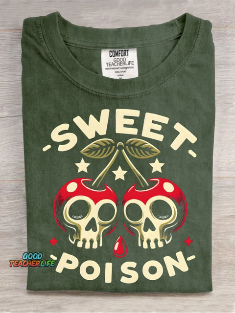 Sweet Poison Decorative Pattern T-shirt