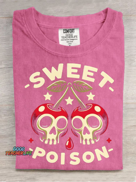 Sweet Poison Decorative Pattern T-shirt