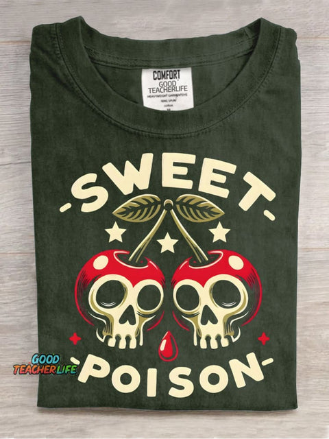 Sweet Poison Decorative Pattern T-shirt