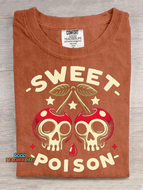 Sweet Poison Decorative Pattern T-shirt