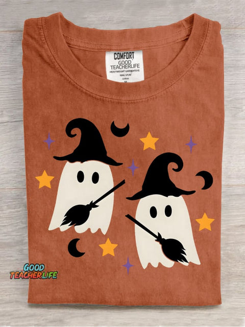 Ghost Magician Decorative Pattern T-shirt