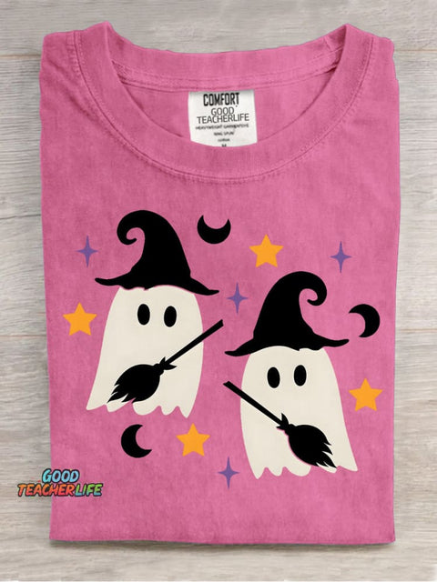 Ghost Magician Decorative Pattern T-shirt