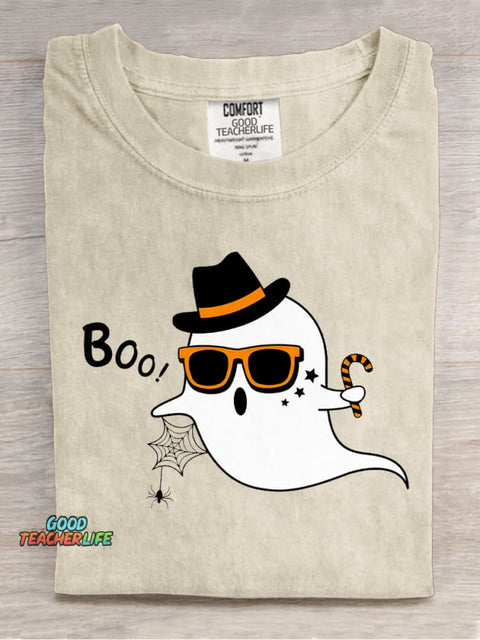 Cute Little Ghost Decorative Pattern T-shirt