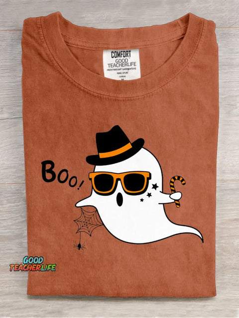 Cute Little Ghost Decorative Pattern T-shirt