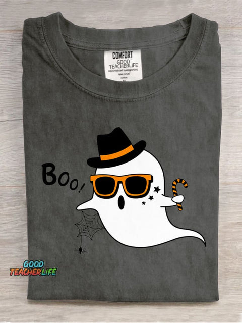 Cute Little Ghost Decorative Pattern T-shirt