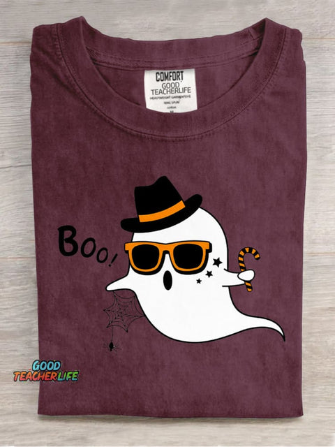 Cute Little Ghost Decorative Pattern T-shirt