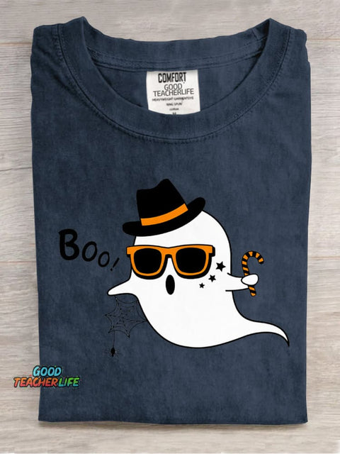 Cute Little Ghost Decorative Pattern T-shirt