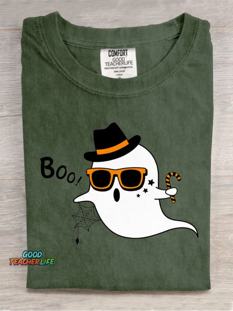 Cute Little Ghost Decorative Pattern T-shirt