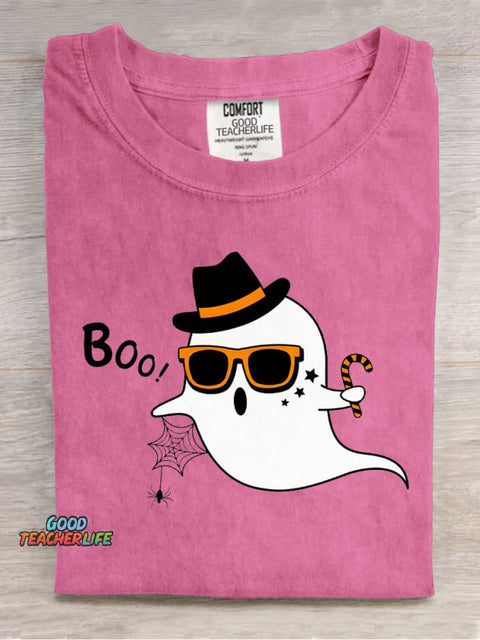 Cute Little Ghost Decorative Pattern T-shirt