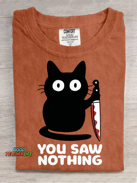 You Saw Nothing Decorative Pattern T-shirt