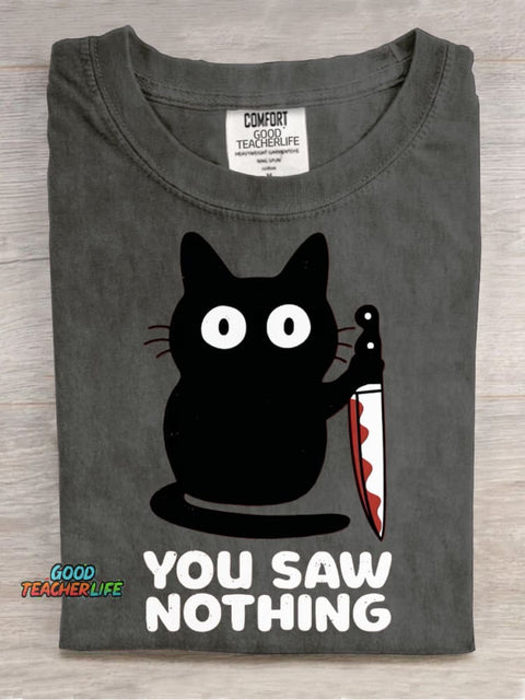 You Saw Nothing Decorative Pattern T-shirt