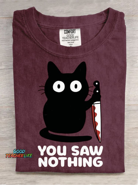 You Saw Nothing Decorative Pattern T-shirt