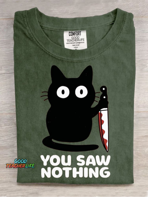 You Saw Nothing Decorative Pattern T-shirt