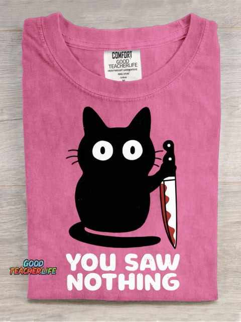 You Saw Nothing Decorative Pattern T-shirt