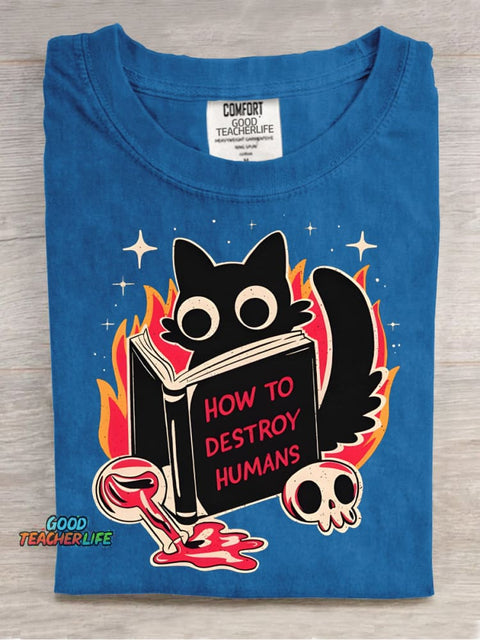How To Destroy Humans Decoration Pattern T-shirt