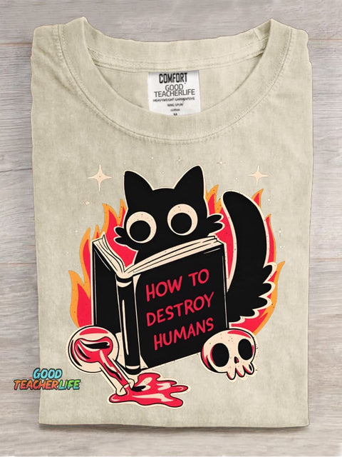 How To Destroy Humans Decoration Pattern T-shirt
