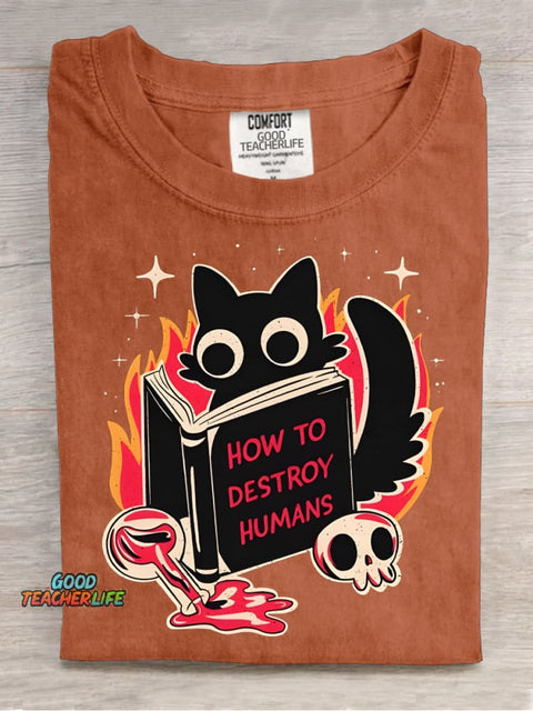 How To Destroy Humans Decoration Pattern T-shirt