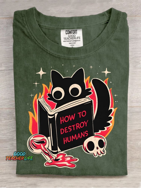 How To Destroy Humans Decoration Pattern T-shirt