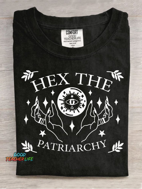 Hex The Patriarchy Decorative Pattern T-shirt