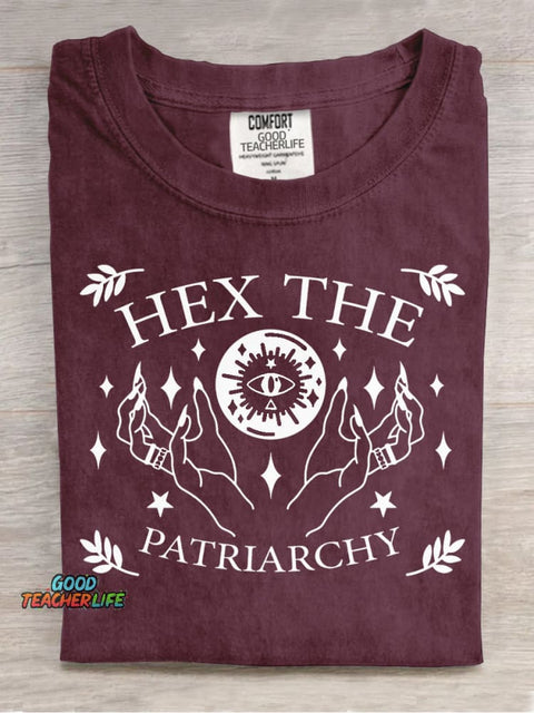 Hex The Patriarchy Decorative Pattern T-shirt
