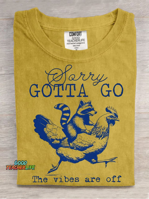 Gotta Go Decorative Pattern T-shirt