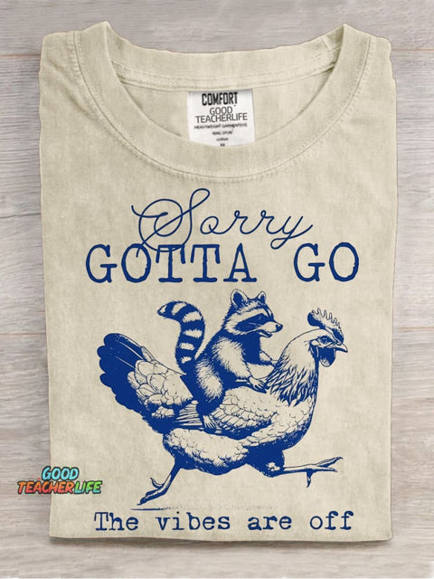 Gotta Go Decorative Pattern T-shirt