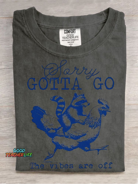 Gotta Go Decorative Pattern T-shirt