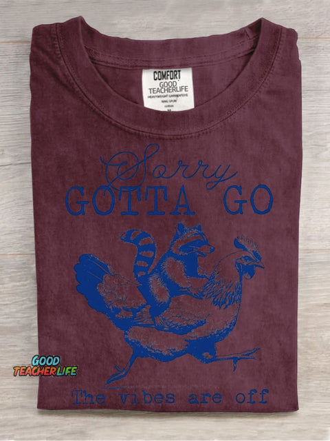Gotta Go Decorative Pattern T-shirt
