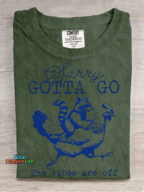 Gotta Go Decorative Pattern T-shirt