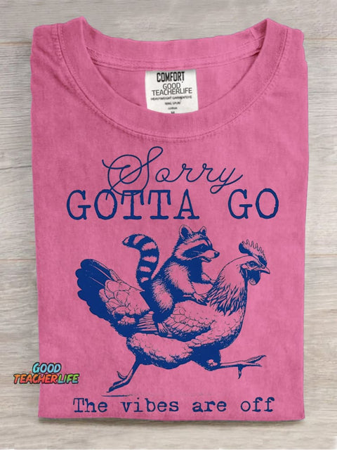 Gotta Go Decorative Pattern T-shirt