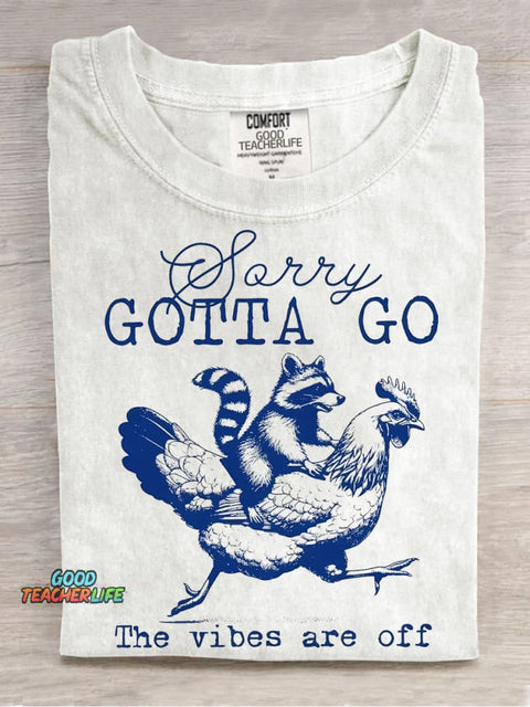 Gotta Go Decorative Pattern T-shirt