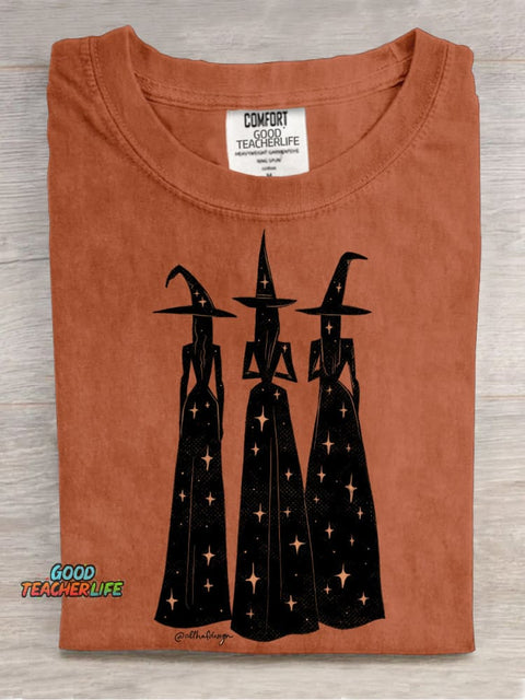 Mysterious three witches decorative pattern T-shirt
