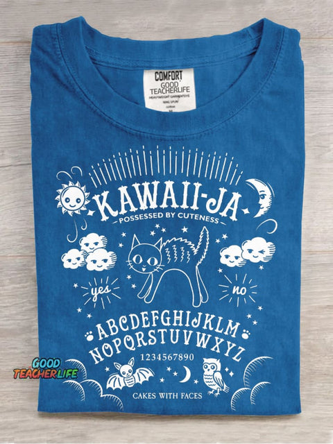Kitten Ouija Board Decorative Pattern T-shirt