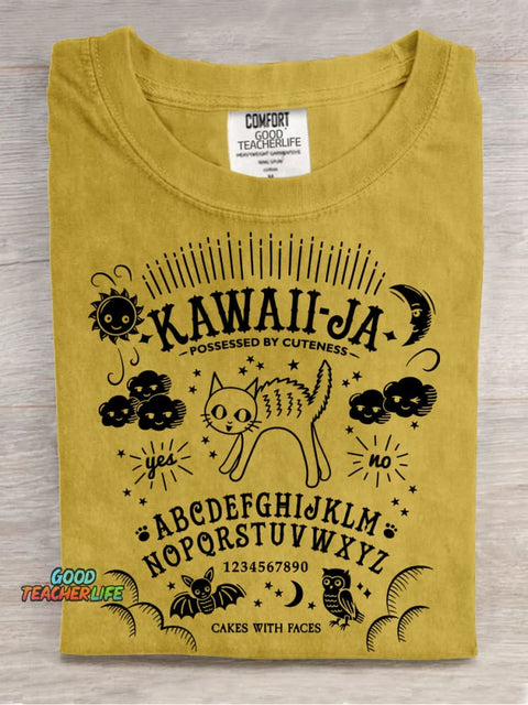 Kitten Ouija Board Decorative Pattern T-shirt
