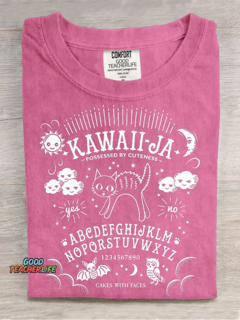 Kitten Ouija Board Decorative Pattern T-shirt