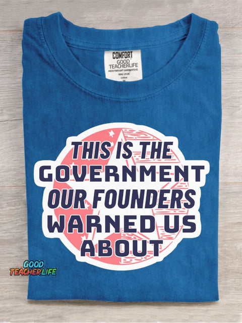 Our Founders Warned Us About Decorative Pattern T-shirt