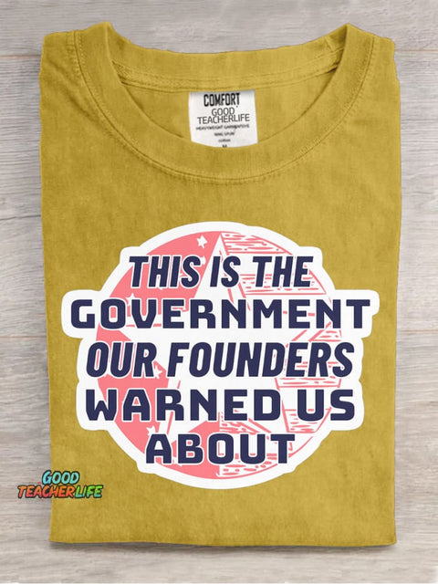Our Founders Warned Us About Decorative Pattern T-shirt