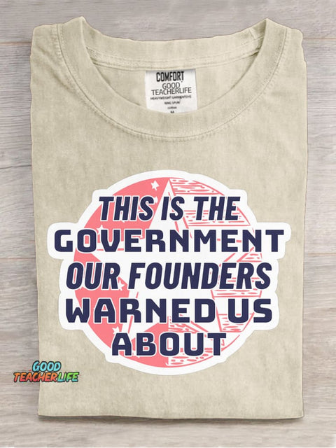 Our Founders Warned Us About Decorative Pattern T-shirt