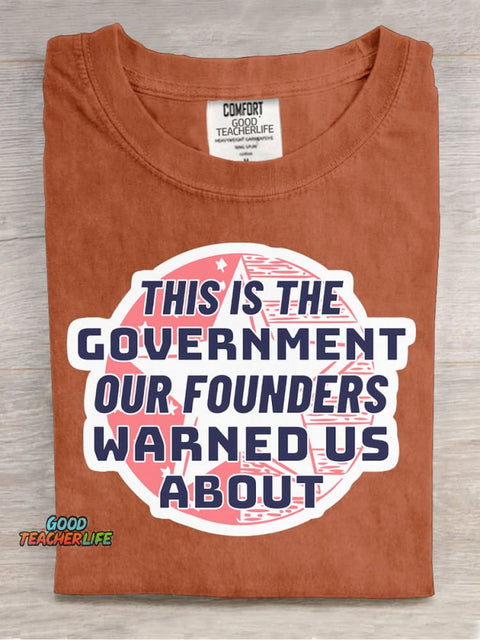 Our Founders Warned Us About Decorative Pattern T-shirt