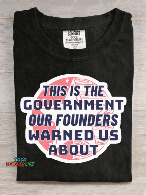 Our Founders Warned Us About Decorative Pattern T-shirt