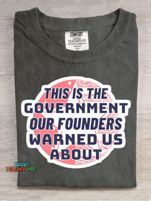 Our Founders Warned Us About Decorative Pattern T-shirt