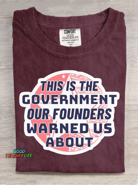 Our Founders Warned Us About Decorative Pattern T-shirt