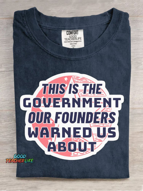 Our Founders Warned Us About Decorative Pattern T-shirt