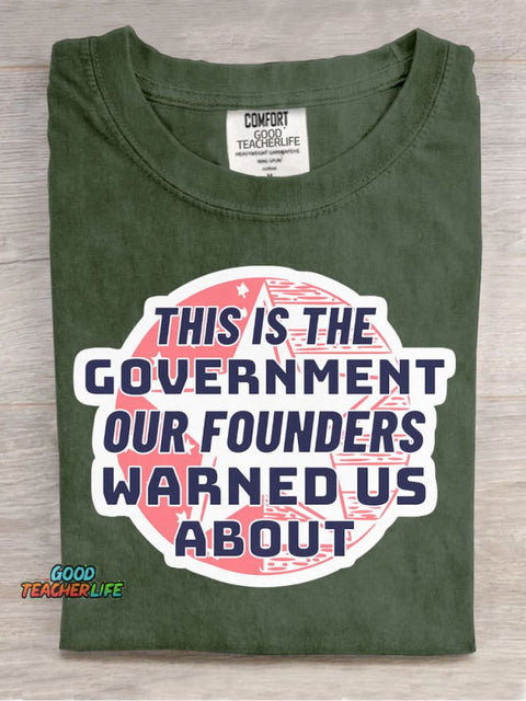 Our Founders Warned Us About Decorative Pattern T-shirt