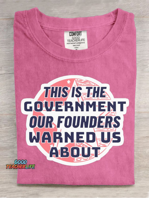 Our Founders Warned Us About Decorative Pattern T-shirt