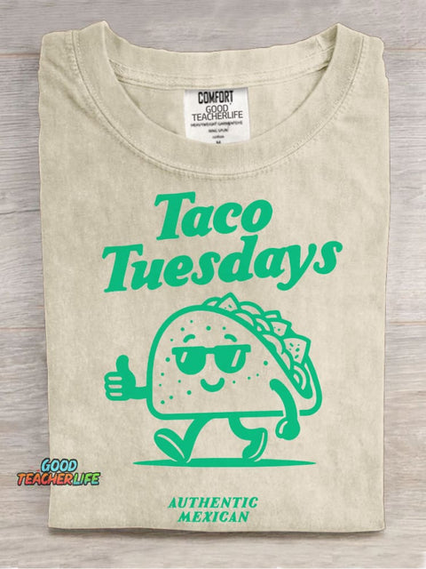 Taco Tuesdays Decorative Pattern T-shirt