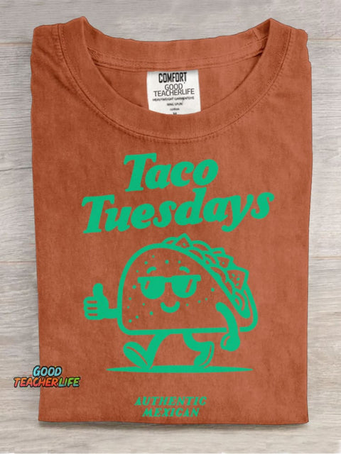 Taco Tuesdays Decorative Pattern T-shirt